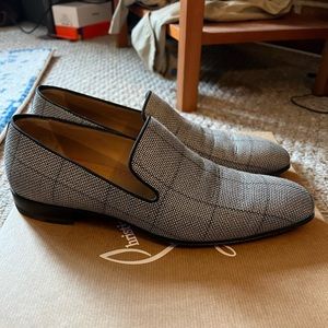 Christian Louboutin Dandelion Flat Loafer Light Check